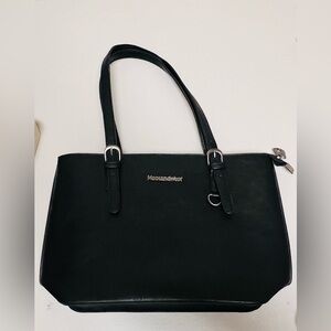 Montana West Black Tote Bag Shoulder Bag Purse Classic NWOT